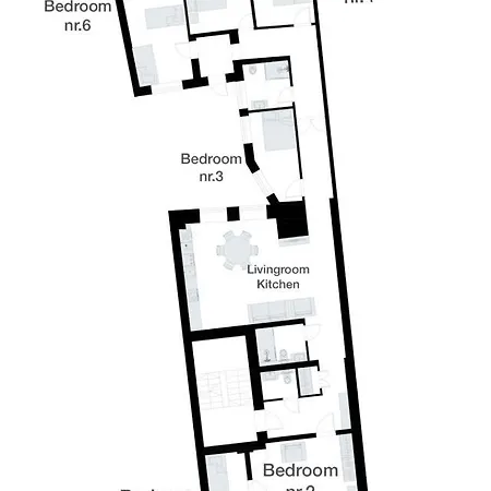 Elvis Apartment/11 Beds/6 Bedrooms/riga Old Town Riga